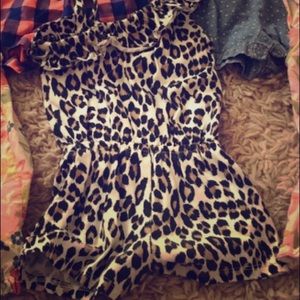 18m cheetah print romper